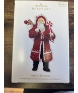Hallmark Ornament 2011 Father Christmas Santa W Candy 8th in Series - £9.91 GBP