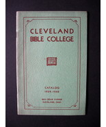 1939-1940 Cleveland Bible College Catalog - Malone University - Bible Co... - $16.99