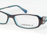KOALI 6654K GA190 Marrón/Verde Azulado Gafas Montura de Plástico 52-15-1... - $86.21