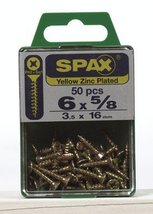 SCRW SPAX FH6X5/8YLWBX50 - $18.00