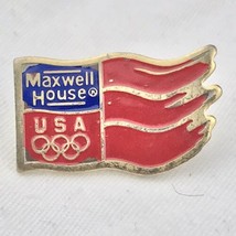 Maxwell House Olympic Pin Flag USA patriotic Coffee - $11.95