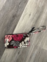 Gently Used~ Vera Bradley Mod Floral Pink Carry It All Wristlet - $13.81