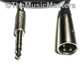 6ft 1/4&quot; to XLR (M) Instrument Guitar Keyboard Amp Mixer Audio Cable Cor... - £7.83 GBP