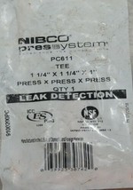 Nibco Press System PC611 Tee 1 1/4 Inch X 1 1/4 inch X 1 Inch 9100200PC image 2