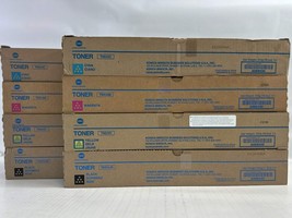 8 New Genuine Konica Bizhub C458,C558,C658 CCMMYYKK Toners TN514 (TN514JK) - $7,402.83 MXN