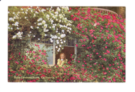 Postcard-Rose Covered Home, California-Girl-Pacific Novelty-Antique DB C... - £7.43 GBP