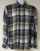 Vintage Givenchy For Chesa Plaid Button Up Shirt Men&#39;s Size Large Disco 70s - £38.82 GBP