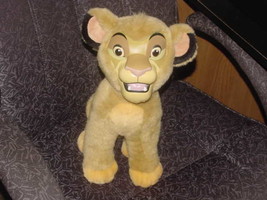 14&quot; Disney Simba Plush Toy With Rubber Face From The Lion King Rare - $98.99