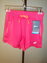 New $40 ASICS Women&#39;s Fuzex 4&quot; Sport Performance Shorts Azalea Pink Size XS - $19.79