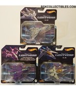 Hot Wheels Lightyear 3 pc Set XL-01, XL-15, Zurg Fighter Ship Disney Pixar  - $20.33 CAD
