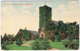 Postcard St John&#39;s Church Peterborough Ontario Valentine - £3.08 GBP