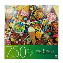 Big Ben MB 750 Piece Puzzle Sweets And Treats Candy Cookies Complete - £20.93 GBP
