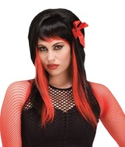 Dark Fairytale Wig - Black/Red - Adult Costume Accessory - One Size - Ha... - £8.78 GBP