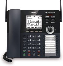 Black Main Console 4-Line Expandable Small Business Office Phone System With - £152.68 GBP