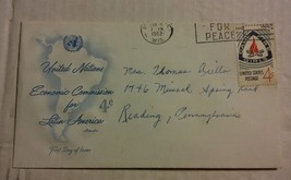 000 FDC Camp Fire Girls 1962 United Nations Economic Latin America Envelope - £4.86 GBP
