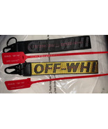 2PC OFF WHlTE Keychain Lanyard Strap Accessories Keys Fashionable Key Wr... - $372.51 MXN