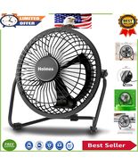 All-Metal 4&quot; High-Velocity Desk Fan with 360° Tilt - Perfect for Small S... - $46.14 CAD