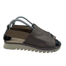 The Flexx Shoreline Platform Canna Sandals Peep Toe Leather Womens Size 8.5 - £31.06 GBP