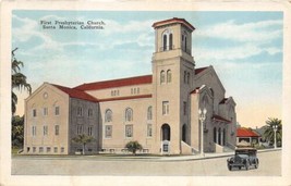 First Presbyterian Church Santa Monica California 1920s postcard - $6.43