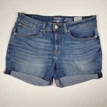 Women&#39;s ~Levi&#39;s Signature Gold~ Cuffed Mid Rise Lim Denim Jean Shorts Size 10/30 - £13.30 GBP