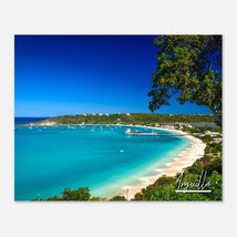 Anguilla Travel Poster Wall Art | Anguilla Skyline Home Decor | Anguilla Coast D - $19.99