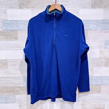 Patagonia Capilene Vintage 1/4 Zip Fleece Pullover Blue Lightweight USA Mens XL - $89.09