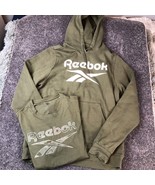 Reebok Identity Fleece Pullover Hoodie Womens Large Green with Matching ... - £15.68 GBP