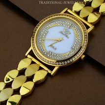 Brand New Designer Exclusive 22K 916% Gold Mens Man wrist Watch CZ Studd... - $9,652.50