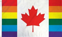 Rainbow Canada Flag - 3x5 Ft - £15.95 GBP