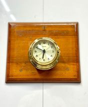 German Made Original Hermle Vintage Mid Century Ship Salvaged Round Wall Clock - $178.20