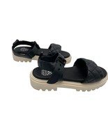 Vince Camuto Sassia Platform Sandals Women&#39;s Size 9 Black Leather Buckle... - £19.63 GBP