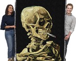Vincent Van Gogh&#39;S Smoking Skeleton Blanket Is A Fine Art Gift Tapestry ... - $77.99