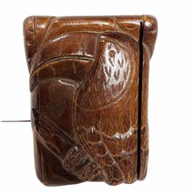Hand Carved Wooden Trinket Box Wooden Jewelry Toucan Tropical Bird 5x3.5x2 Wood - £9.67 GBP