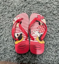 Minnie Mouse Disney Havaianas flip flops sandals women’s 6 - £8.88 GBP