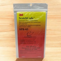 3M ScotchCode SPB-03 Preprinted Wire Marking Marker Book Brand New  - $12.60