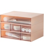 Milulugo Desk Organizer With 6 Drawers, Makeup Organizer, Plastic Makeup - £26.70 GBP