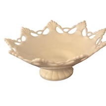 Westmoreland Milk Glass Ring and Petal Footed Fruit Bowl White 11.5&quot; x 4.5&quot; - £44.59 GBP