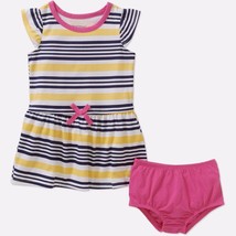 Healthtex Baby Girl Flutter Sleeve Tie Waist Knit Dress W Bloomers Size ... - €8,46 EUR