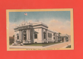 Vintage 1952 James V. Brown Library Williamsport Pa. Postcard - £4.30 GBP