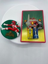 Vintage Mighty Morphin Power Rangers Switchplate Cover &amp; Night Lite Set 1990&#39;s - £11.38 GBP