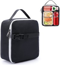 Insulated Lunch Bag for Women Men Work Lunch Pail Cooler Reusable Thermal Soft L - £16.76 GBP