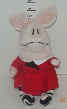 2003 gund olivia pig plush wearing red dress 75100 12" Plush Toy - $14.50