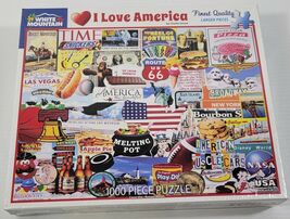 *N) White Mountain Puzzle - I Love America - #1279 - 1,000 Pieces - 24&quot; ... - $19.79