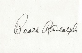 Boots Randolph Signed 3x5 Index Card Yakety Sax Benny Hill Theme - £15.50 GBP