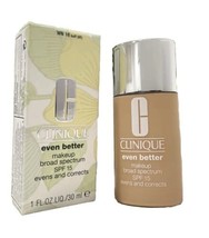 CLINIQUE Even Better Makeup SPF 15 - WN 16 Buff - 1.0 oz Authentic - £17.76 GBP