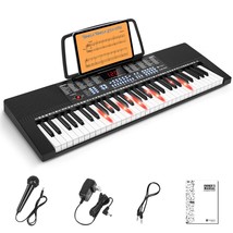 Piano Keyboard 61 Key, Learning Lighted Up Music Keyboard Piano For Kid Boy Girl - £121.00 GBP
