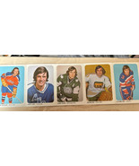 1973-74 Hockey WHA QUAKER OATS #16-20 UNCUT Panel Larry Pleau Bobby Shee... - $500.73 MXN