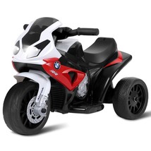 6V Kids 3 Wheels Riding BMW Licensed Electric Motorcycle-Red - Color: Red - £131.37 GBP