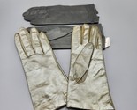 Ladies Leather Gloves Size 8 Moschino Gold Pair / Gray Pair Knit Acrylic... - $38.69