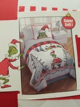The Grinch Two-Piece Twin Comforter Bedspread  &amp; Sham Set Polyester Christmas  - £94.15 GBP